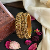 Kids Silk Thread Kundan Bangle-Kada-Gold -G4903